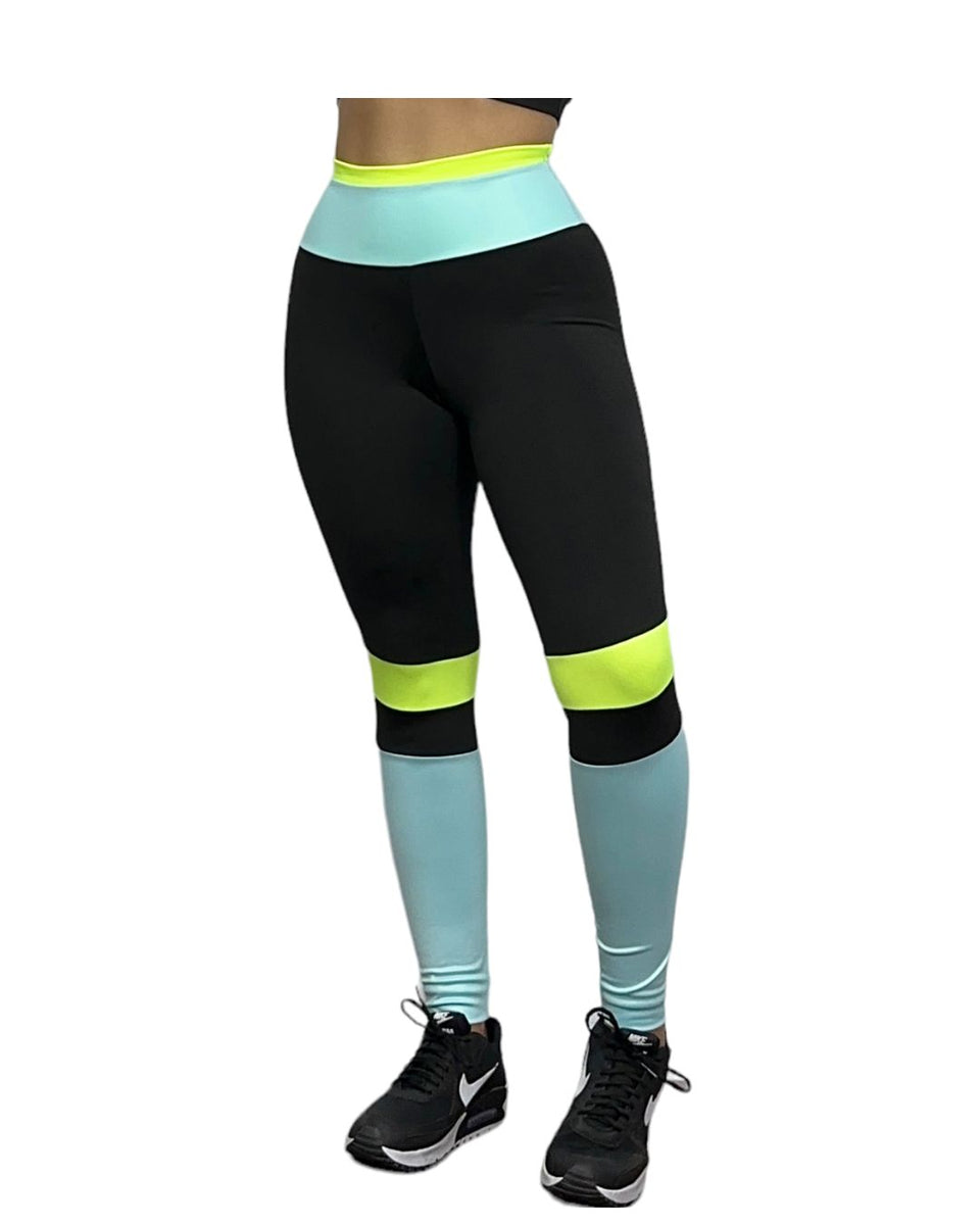 Calça Legging Fitness Detalhe Neon – Galvic Fitness