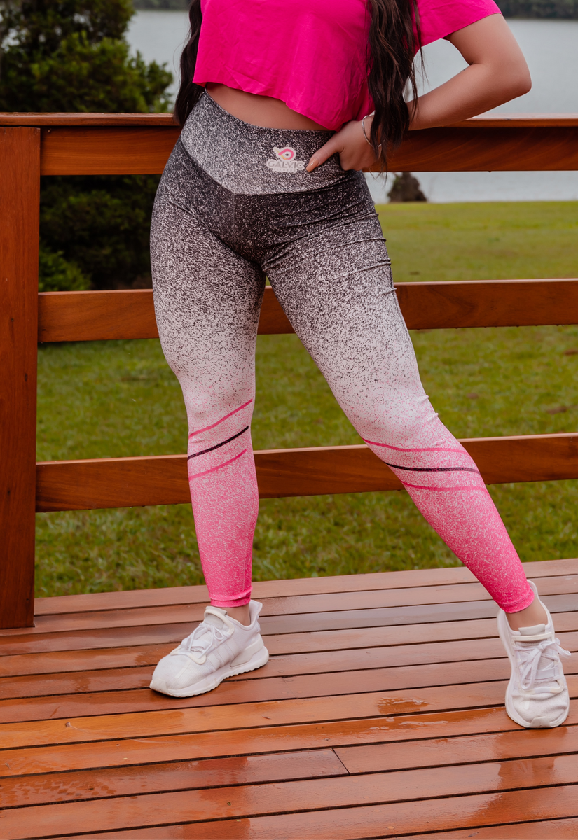 Calça Legging Sublimada Pink Gradient – Galvic Fitness