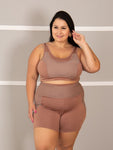 Conjunto Fitness Bermuda+ Top S/bojo Plus Size