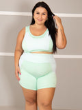 Conjunto Fitness Bermuda+ Top S/bojo Plus Size