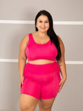 Conjunto Fitness Bermuda+ Top S/bojo Plus Size