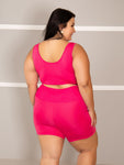 Conjunto Fitness Bermuda+ Top S/bojo Plus Size