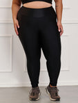 Calça Legging Canelada C/Liso Plus Size