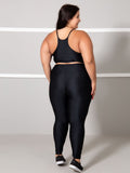 Conjunto Fitness Brilhoso Legging + Top S/bojo Plus Size