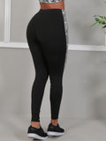 Calça Legging Com Elástico Lateral