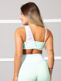 Top Fitness Detalhe em Tule Verde