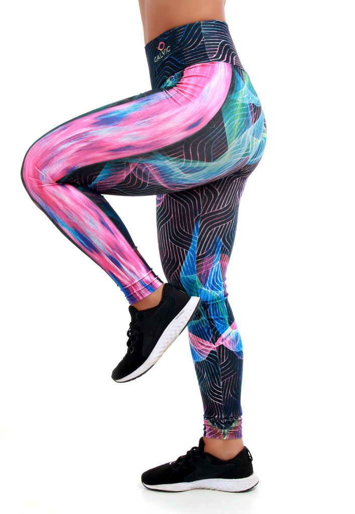 Calça Legging Sublimada Pink Gradient – Galvic Fitness